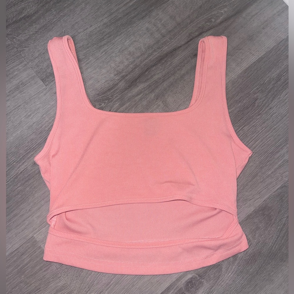Salmon pink size small Shein crop top